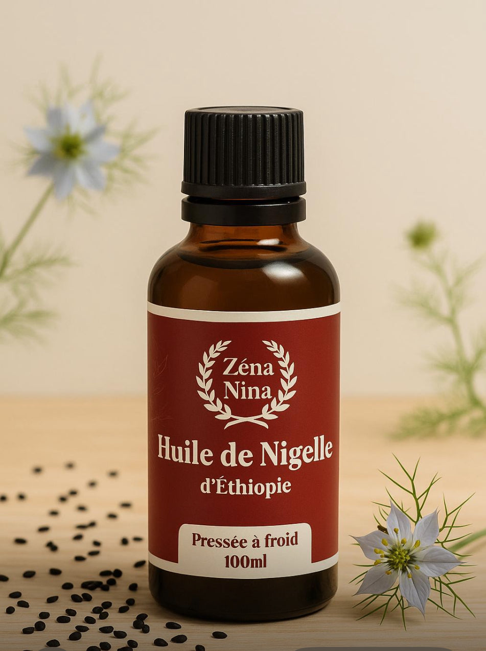 Flacon de 100ml d’huile de nigelle d’Éthiopie Bio